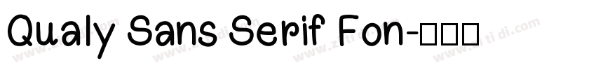 Qualy Sans Serif Fon字体转换